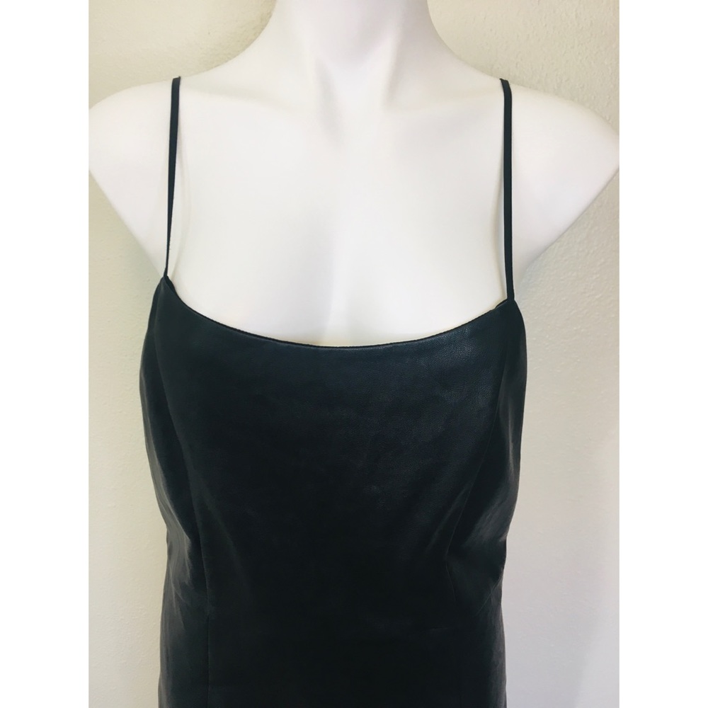 Dirty Ballerina Black Vegan Leather Dress … - Picture 2 of 11